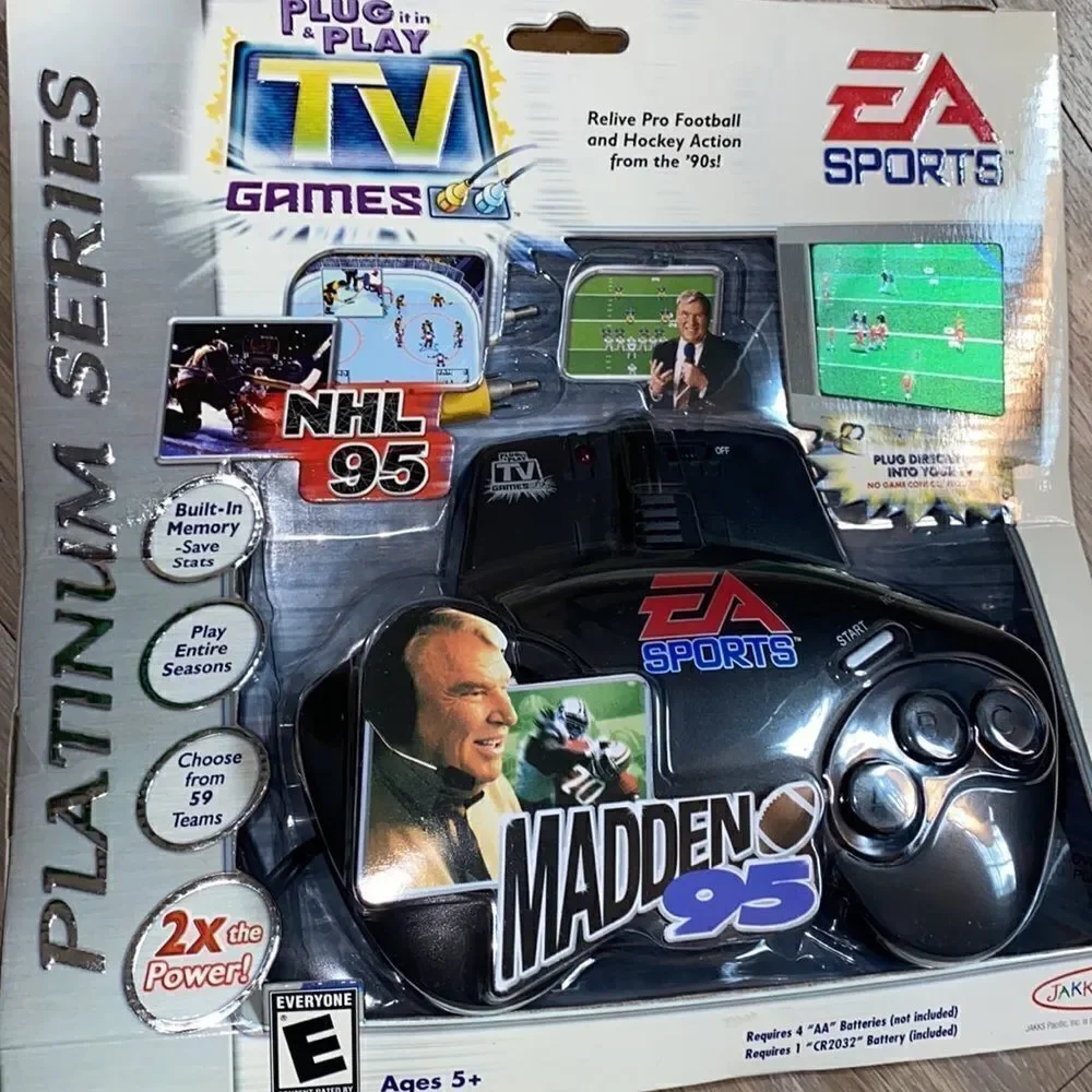 John Madden EA sports game system control NFL Madden NHL GAMER plug n go